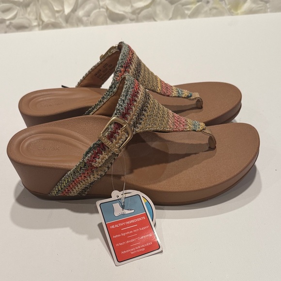 Aetrex Women's Woven Sandals - Multicolor - Picture 2 of 5